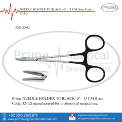 PRIME NEEDLE HOLDER TC BLACK- 6" - 15 CM
