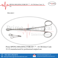 PRIME SPONG HOLDING FORCEP- 7" - 18 CM