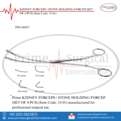 PRIME KIDNEY FORCEPS / STONE HOLDING FORCEP (SET OF 4 PCS)