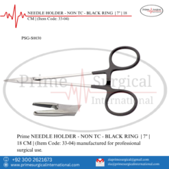 PRIME NEEDLE HOLDER - NON TC - BLACK RING | 7" | 18 CM |