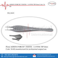 PRIME ADSON FORCEP -TOOTH - 1.0 FINE TIP