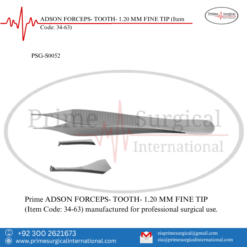 PRIME ADSON FORCEPS- TOOTH- 1.20 MM FINE TIP