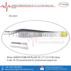 PRIME ADSON FORCEP PLAIN TC | 5" | 12.5 CM |