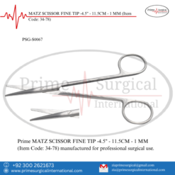 PRIME MATZ SCISSOR FINE TIP -4.5" - 11.5CM - 1 MM
