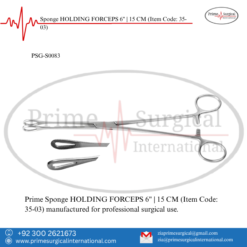 PRIME Sponge HOLDING FORCEPS 6" | 15 CM