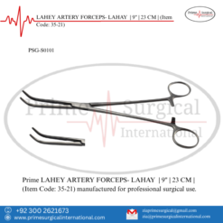 PRIME LAHEY ARTERY FORCEPS- LAHAY | 9" | 23 CM |