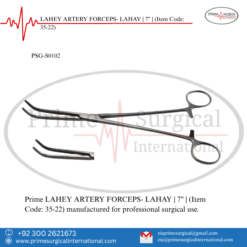 PRIME LAHEY ARTERY FORCEPS- LAHAY | 7" |