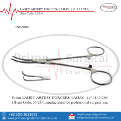 PRIME LAHEY ARTERY FORCEPS- LAHAY | 6" | 15.5 CM |