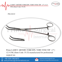 PRIME LAHEY ARTERY FORCEPS- VERY FINE TIP | 5" | 12.5 CM |