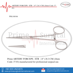 PRIME ARTERY FORCEPS - STR | 8" | 20.3 CM |