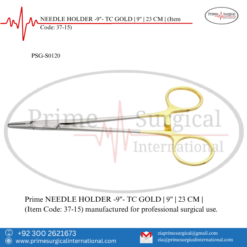 PRIME NEEDLE HOLDER -9"- TC GOLD | 9" | 23 CM |