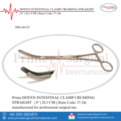 PRIME DOYEN INTESTINAL CLAMP CRUSHING STRAIGHT | 8" | 20.3 CM |