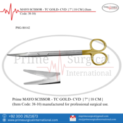 PRIME MAYO SCISSOR - TC GOLD- CVD | 7" | 18 CM |