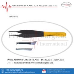 PRIME ADSON FORCEP PLAIN - TC BLACK