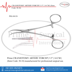 PRIME CRANIOTOMY ARTERY FORCEP | | 5.5" | 14 CM |