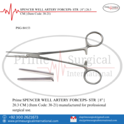 PRIME SPENCER WELL ARTERY FORCEPS- STR | 8" | 20.3 CM |