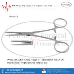PRIME KOCKER Artery Forcep- 8"- STR