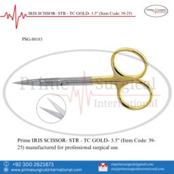 PRIME IRIS SCISSOR- STR - TC GOLD- 3.5"