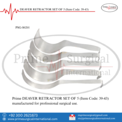 PRIME DEAVER RETRACTOR SET OF 5