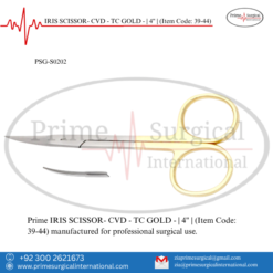 PRIME IRIS SCISSOR- CVD - TC GOLD - | 4" |