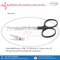 PRIME IRIS Scissor - STR - TC BLACK | 4" |