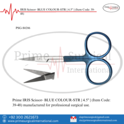 PRIME IRIS Scissor- BLUE COLR-STR | 4.5" |