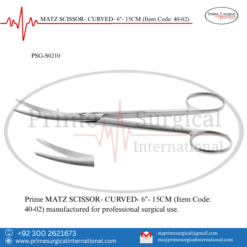 PRIME MATZ SCISSOR- CURVED- 6"- 15CM