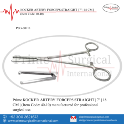 PRIME KOCKER ARTERY FORCEPS STRAIGHT | 7" | 18 CM |