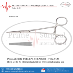 PRIME ARTERY FORCEPS- STRAIGHT | 5" | 12.5 CM |