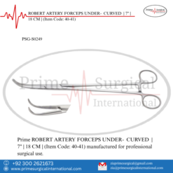 PRIME ROBERT ARTERY FORCEPS UNDER- CURVED | 7" | 18 CM |