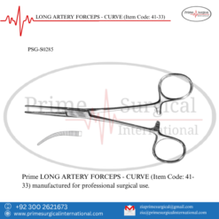PRIME LONG ARTERY FORCEPS - CURVE
