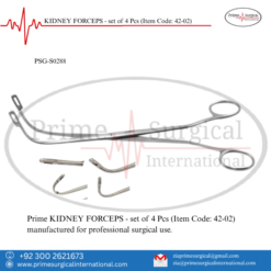PRIME KIDNEY FORCEPS - set of 4 Pcs