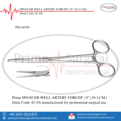PRIME SPANCER WELL ARTERY FORCEP | 8" | 20.3 CM |