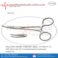 PRIME FINE ARTERY FORCEPS LARGE - CUVED | 9" | 23 CM |