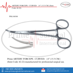 PRIME ARTERY FORCEPS - CURVED- | 6" | 15.5 CM |
