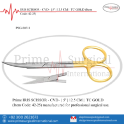 PRIME IRIS SCISSOR - CVD- | 5" | 12.5 CM | TC GOLD