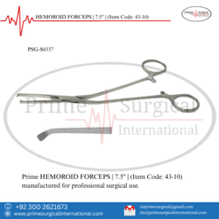 PRIME HEMOROID FORCEPS | 7.5" |