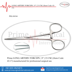 PRIME LONG ARTERY FORCEPS | 9" | 23 CM |