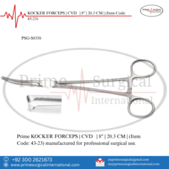 PRIME KOCKER FORCEPS | CVD | 8" | 20.3 CM |