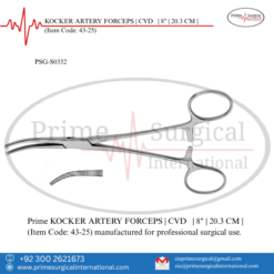 PRIME KOCKER ARTERY FORCEPS | CVD | 8" | 20.3 CM |