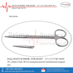 PRIME MATZ SCISSOR- STRAIGHT- | 6" | 15.5 CM | NON TC |