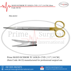 PRIME MAYO SCISSOR TC GOLD- CVD | 5.5" | 14 CM |