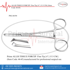 PRIME ALLIS TISSUE FORCEP Fine Tip - Made for LNH | 6" | 15.5 CM |