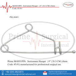 PRIME MAYO PIN- Instrument Hanger | 8" | 20.3 CM |
