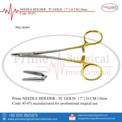 PRIME NEEDLE HOLDER - TC GOLD- | 7" | 18 CM |