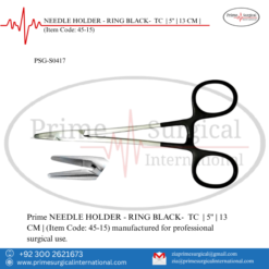 PRIME NEEDLE HOLDER - RING BLACK- TC | 5" | 13 CM |
