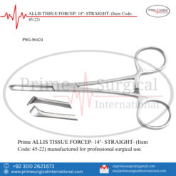 PRIME ALLIS TISSUE FORCEP- 14"- STRAIGHT-