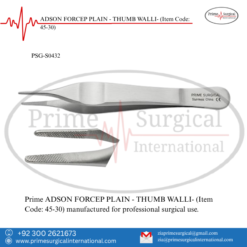 PRIME ADSON FORCEP PLAIN - THUMB WALLI-
