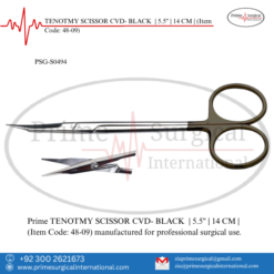 PRIME TENOTMY SCISSOR CVD- BLACK | 5.5" | 14 CM |