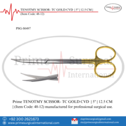PRIME TENOTMY SCISSOR- TC GOLD CVD | 5" | 12.5 CM |